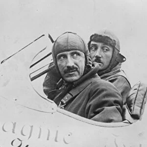 Commercial airway to Persia A French aeroplane, piloted by M Nogues, one of the