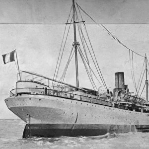 The convict ship La Martiniere, off to Devils Island. 31 March 1926