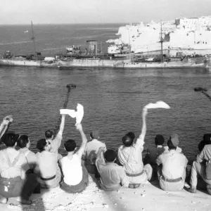 Malta Harbour Print: Convoy Arrival Malta Harbour Print: Convoy Arrival