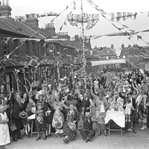 Coronation teas at Swanley. 12 May 1937