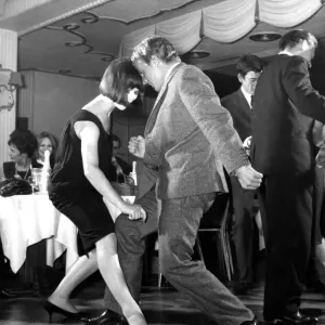 Print of a couple dancing The Twist at the Satire Club Print of a couple dancing The Twist at the Satire Club