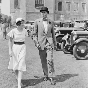 Cowdray Park Polo Week Lord Barnby and Hon Daphne Pearson 1933 Cowdray Park Polo Week Lord Barnby and Hon Daphne Pearson 1933