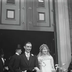 1923 Wedding Print of Lady Angela Forbes' Daughter
