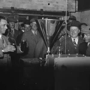 Demonstration at a canning factory. 1935 Demonstration at a canning factory. 1935