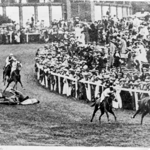 The Derby at Epsom the suffragette incident Emily Davison The horse Anmer (owned