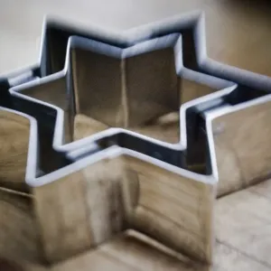 Double star shaped cookie cutter credit: Marie-Louise Avery / thePictureKitchen Double star shaped cookie cutter credit: Marie-Louise Avery / thePictureKitchen