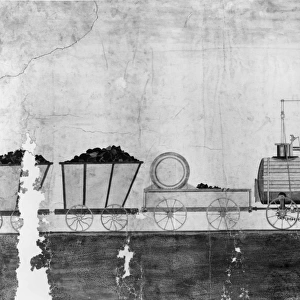 Drawing of Killingworth locomotive 1815-1820