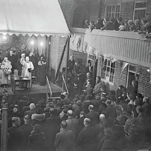 Black and white print of the Duchess of York at St Huberts House Black and white print of the Duchess of York at St Huberts House