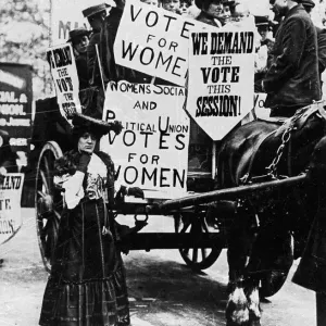 Early Suffragette Rally Print Early Suffragette Rally Print