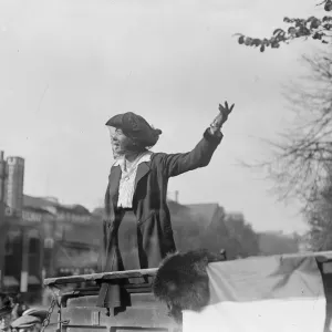 East Islington election Mr Barnard, Miss Christabel Pankhurst 20 October 1917