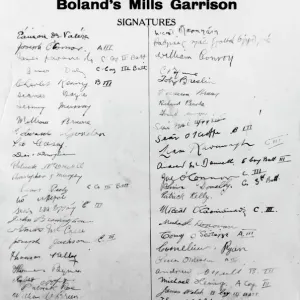 Easter Rising Ireland 1916 Print - Bolands Mill Garrison Signatures