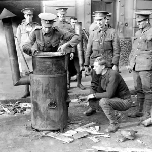 Easter Rising (originally captioned The Dublin rebellion) British soldiers cooking Easter Rising (originally captioned The Dublin rebellion) British soldiers cooking