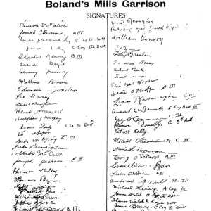Print of Bolands Mills Garrison during Easter Week Rising, 1916 Print of Bolands Mills Garrison during Easter Week Rising, 1916