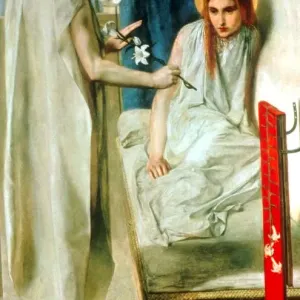 Print of Ecce Ancilla Domini ! (The Annunciation) by Dante Gabriel Rossetti Print of Ecce Ancilla Domini ! (The Annunciation) by Dante Gabriel Rossetti