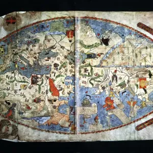 The Elliptical Genoese Map Print (1457) The Elliptical Genoese Map Print (1457)
