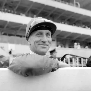 Epsom, Surrey, England: Such a winning smile on the face of Australian jockey Scobie Epsom, Surrey, England: Such a winning smile on the face of Australian jockey Scobie