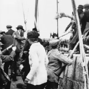 Erskine Childers in oilskins, Print Erskine Childers in oilskins, Print