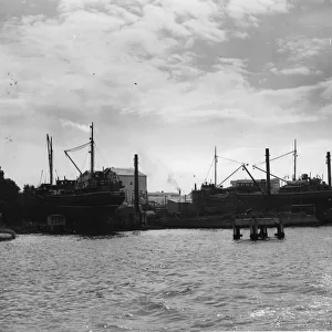 Everards Ship Yard at Greenhithe, Kent on the River Thames. 24 June 1948