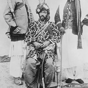 From far Baluchistan. The Khan of Khelat with his advisor and body servant, whose