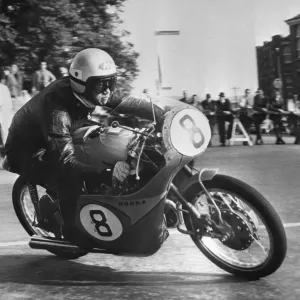 1959 TT Race Print: Taniguchi on Honda 125 cc 1959 TT Race Print: Taniguchi on Honda 125 cc