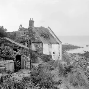 Fisherman's Cottage Print, North East Coast of England, Early 1900s