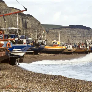 Fishing boats pulled up onto the shingle at Hastings, Sussex, UK credit: Marie-Louise Fishing boats pulled up onto the shingle at Hastings, Sussex, UK credit: Marie-Louise