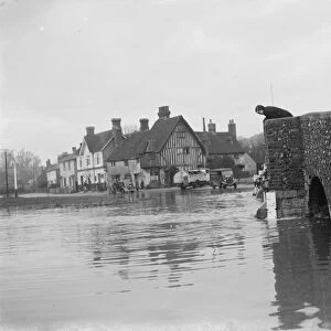 Flooding in Eynsford, Kent. 1937
