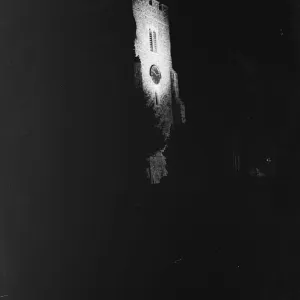 Floodlight on Crayford Church, Kent. 1937 Floodlight on Crayford Church, Kent. 1937