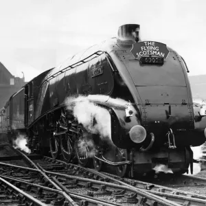 The Flying Scotsman Print: Kings Cross Departure 7th August 1950 The Flying Scotsman Print: Kings Cross Departure 7th August 1950