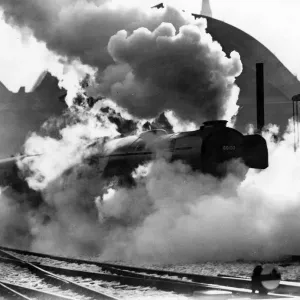 The Flying Scotsman pulls out of Londons Kings Cross station on its last journey The Flying Scotsman pulls out of Londons Kings Cross station on its last journey