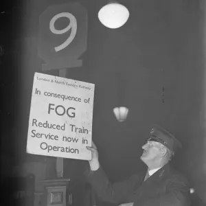 Fog Delay at Liverpool Street Print Fog Delay at Liverpool Street Print