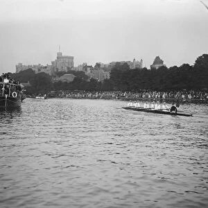 The fourth of June celebrations at Eton. The procession of boats on the river