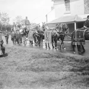 Funeral of a Romany King. Gipsies from all over the country attended the funeral