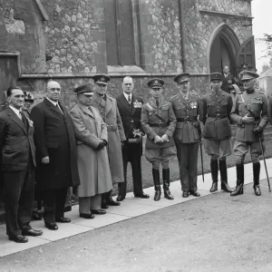 Print of The Gallipoli service in Eltham, Kent Print of The Gallipoli service in Eltham, Kent