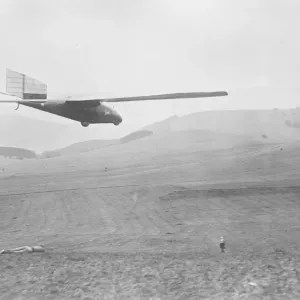 Print of German War Pilot as World Champion Glider Print of German War Pilot as World Champion Glider