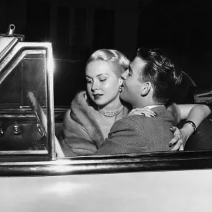 1950s Joi Lansing Romantic Car Print 1950s Joi Lansing Romantic Car Print