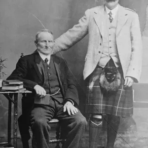 Glass plate negative print of St Kilda tweeds