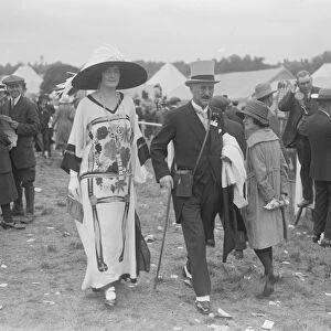 Gold Cup Day at the Ascot races. Sir Henry and Lady Hall. 21 June 1923