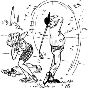 Golf / golfing Cartoon by Sax Usually paying little or no attention to political correctness Golf / golfing Cartoon by Sax Usually paying little or no attention to political correctness