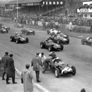 Goodwood International 100 Miles Print: Stirling Moss at the Start
