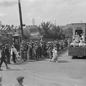 The Gravesend Carnival procession in Kent. 1939