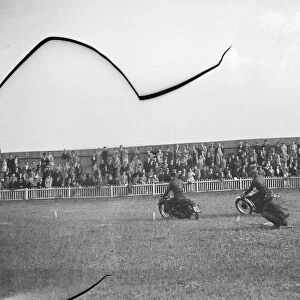 The Gravesend and District Motor Cycle Gymkhana in Kent. This race involves the