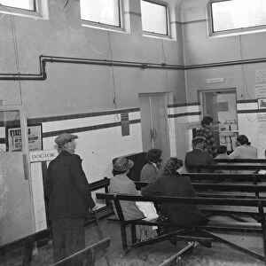 Gravesend hospital series. The waiting room in the out patient department