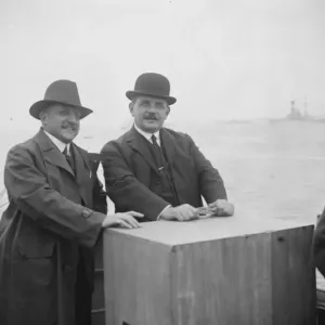The great naval revie at Spithead M Herriot and M Theunis, the French and and Belgian The great naval revie at Spithead M Herriot and M Theunis, the French and and Belgian