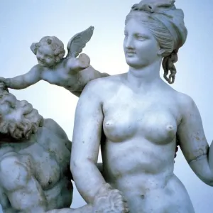 Venus, Cupid and Pan Ancient Greek Marble Print Venus, Cupid and Pan Ancient Greek Marble Print