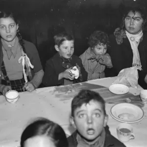 Gypsies childrens party, St Mary Cray. 19 January 1939 Travellers Romany Gypsy Gypsies childrens party, St Mary Cray. 19 January 1939 Travellers Romany Gypsy
