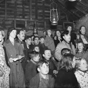 Gypsy childrens Sunday school in the cow shed in St Mary Cray Gypsy childrens Sunday school in the cow shed in St Mary Cray