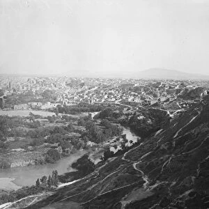 Hama. Panorama of Hama and the River Orontes. Syria. 1925