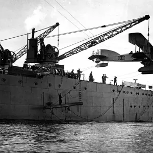 HMS Ark Royal Seaplane Hoist Print HMS Ark Royal Seaplane Hoist Print