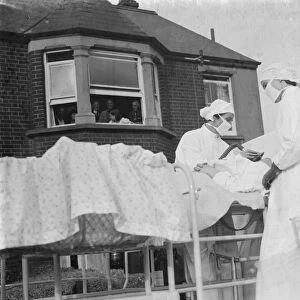 The hospital show in the Dartford Carnival procession in Kent. 1939